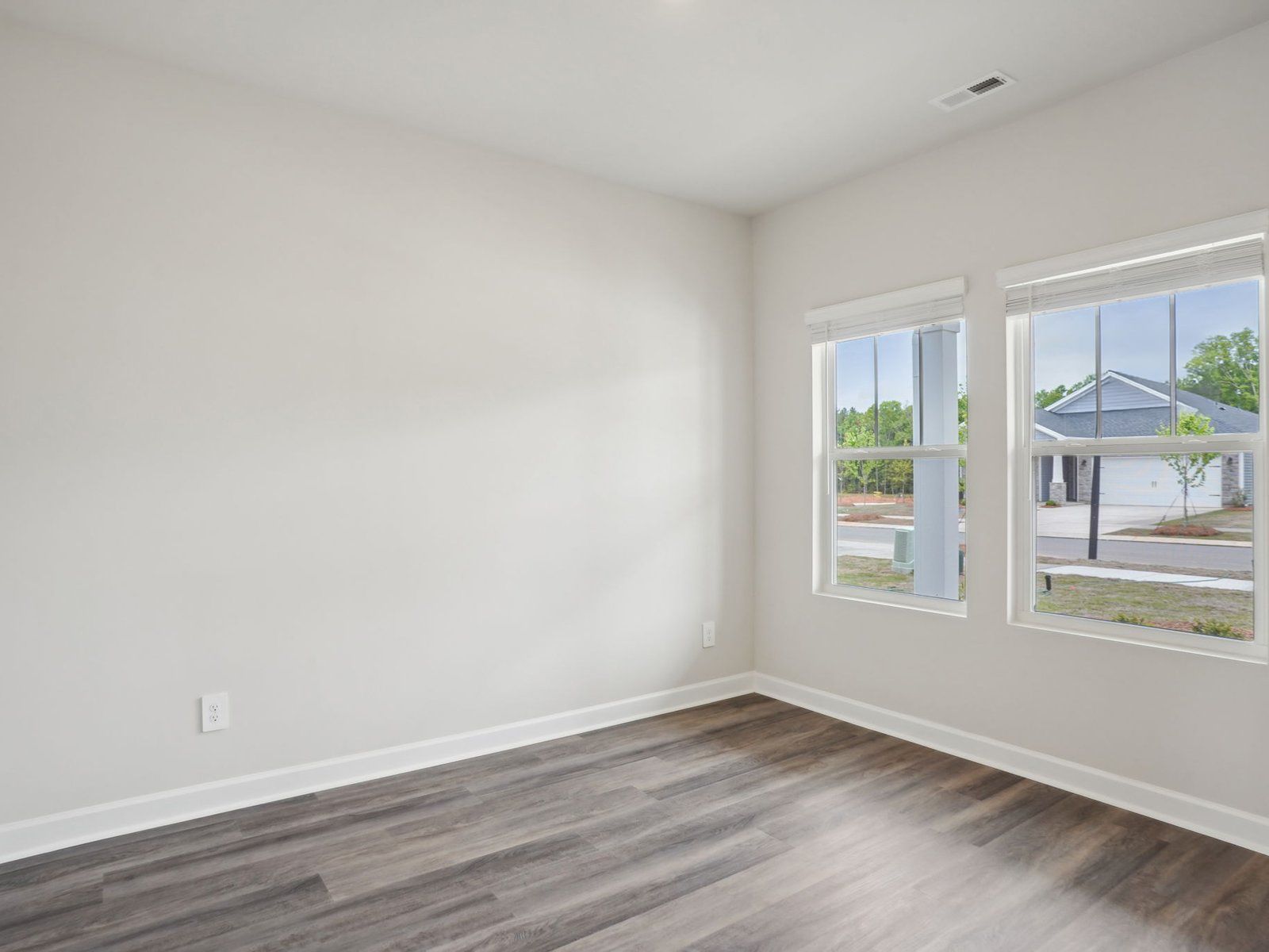 The flex room is perfect for a dining area or breakfast nook.