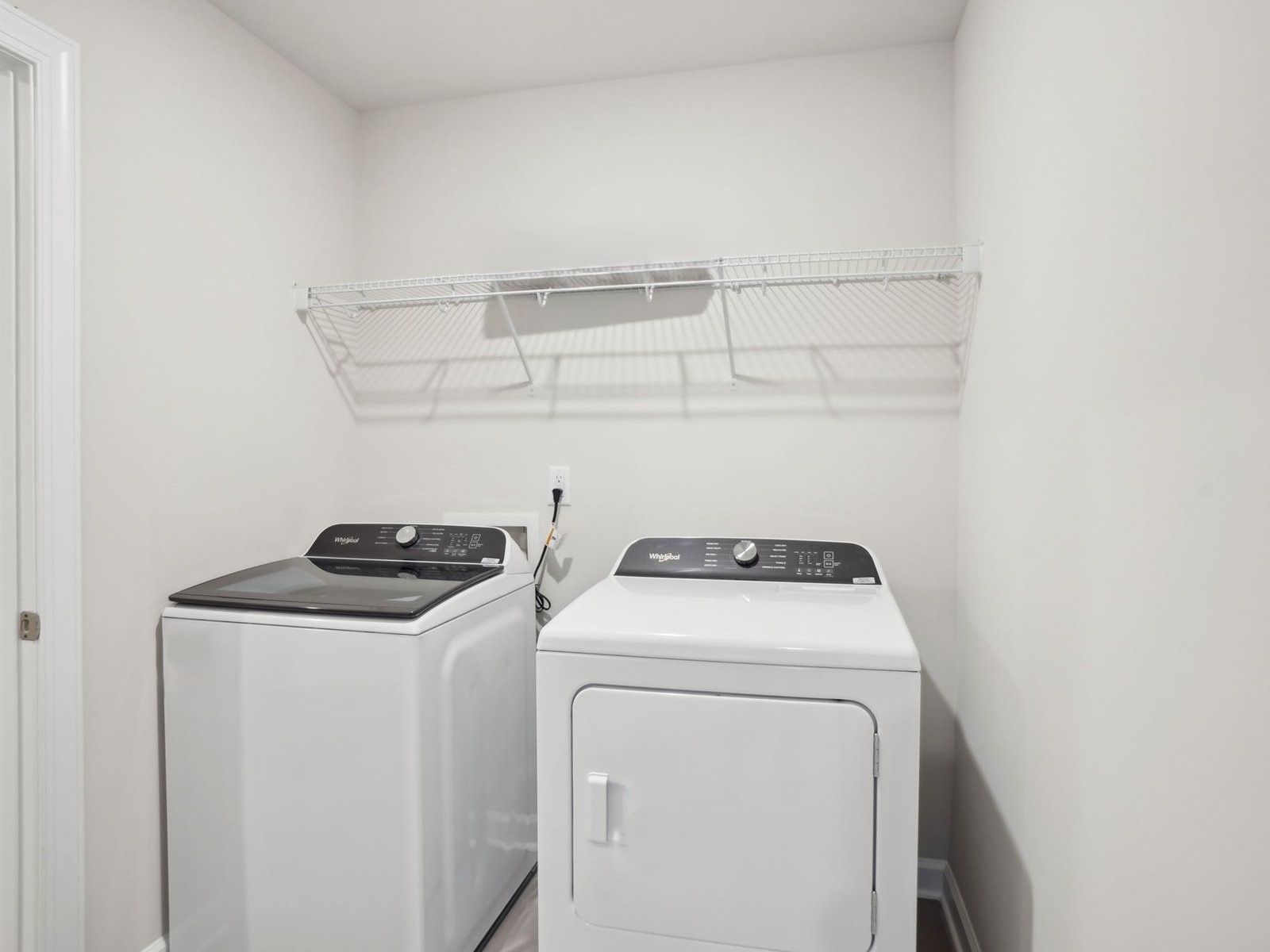 Laundry day just got easier with extra space to sort and organize your clothes.