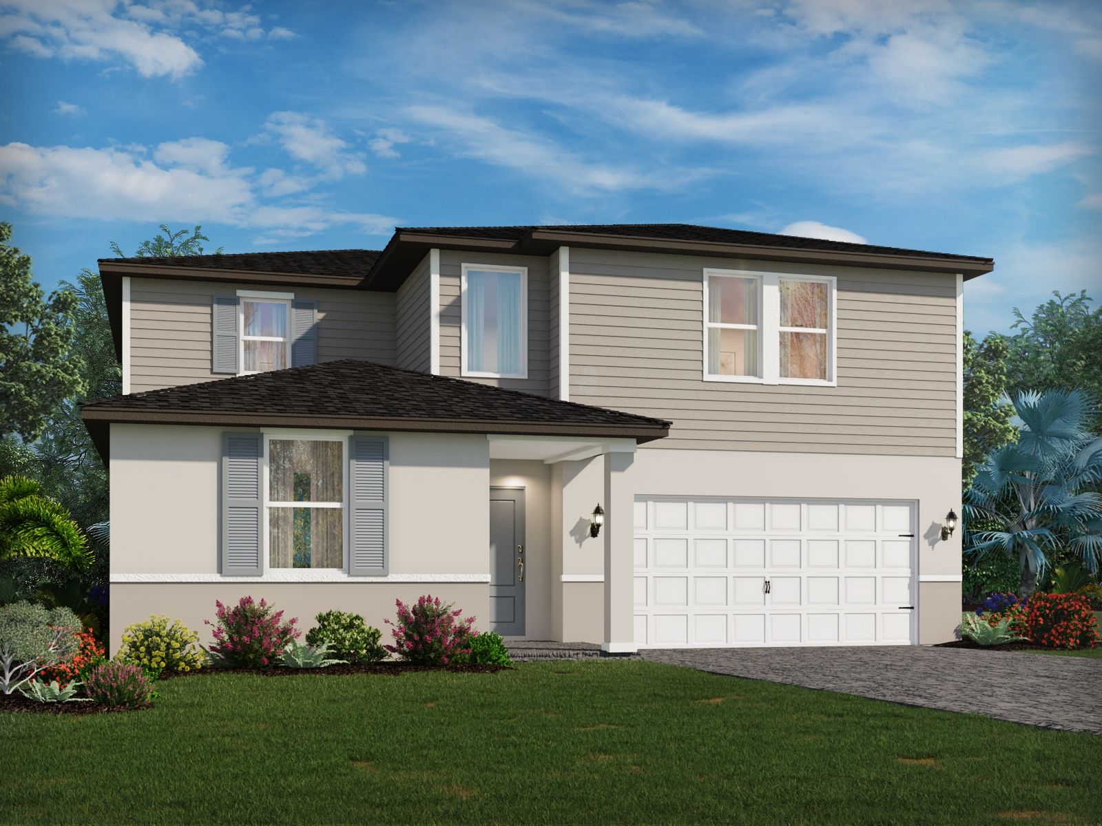 Exterior of the Primrose floorplan at Terra Lago.