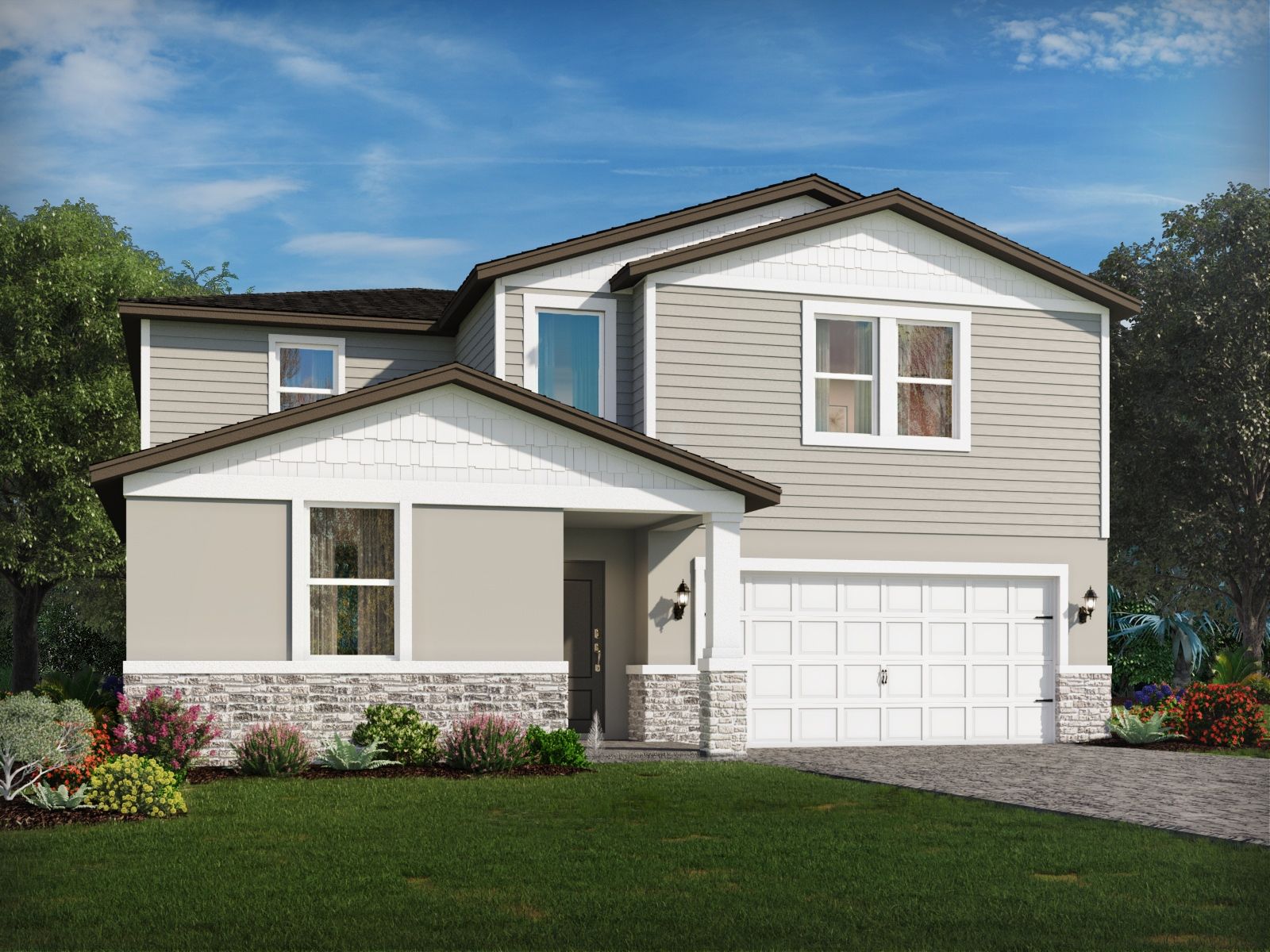 Exterior of the Primrose floorplan at Terra Lago.