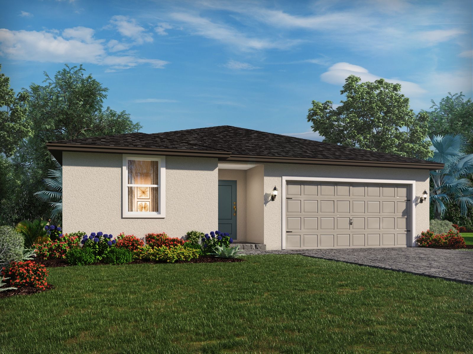 Exterior of the Foxglove floorplan at Terra Lago.