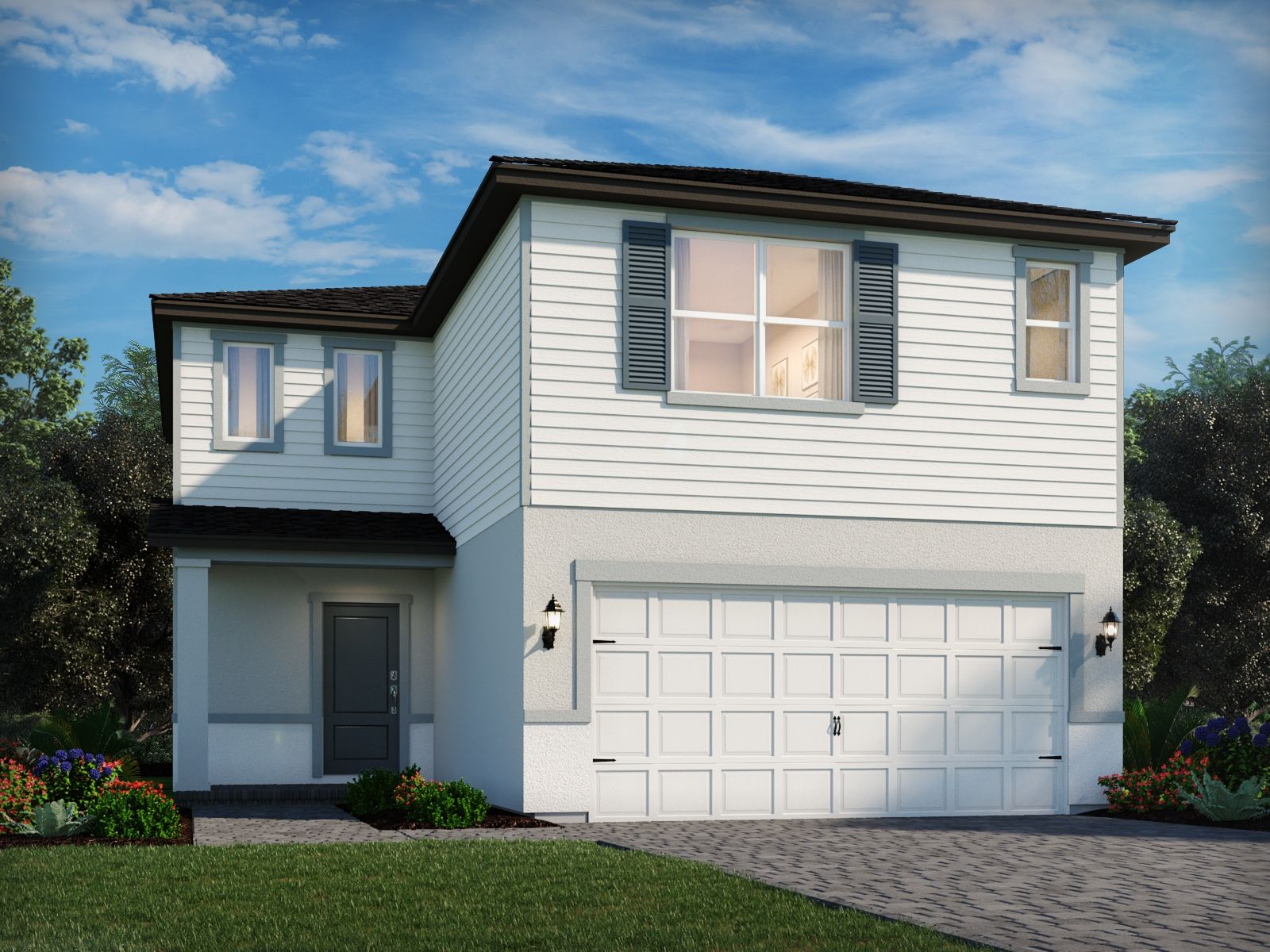 Exterior of the Zion floorplan at Terra Lago.