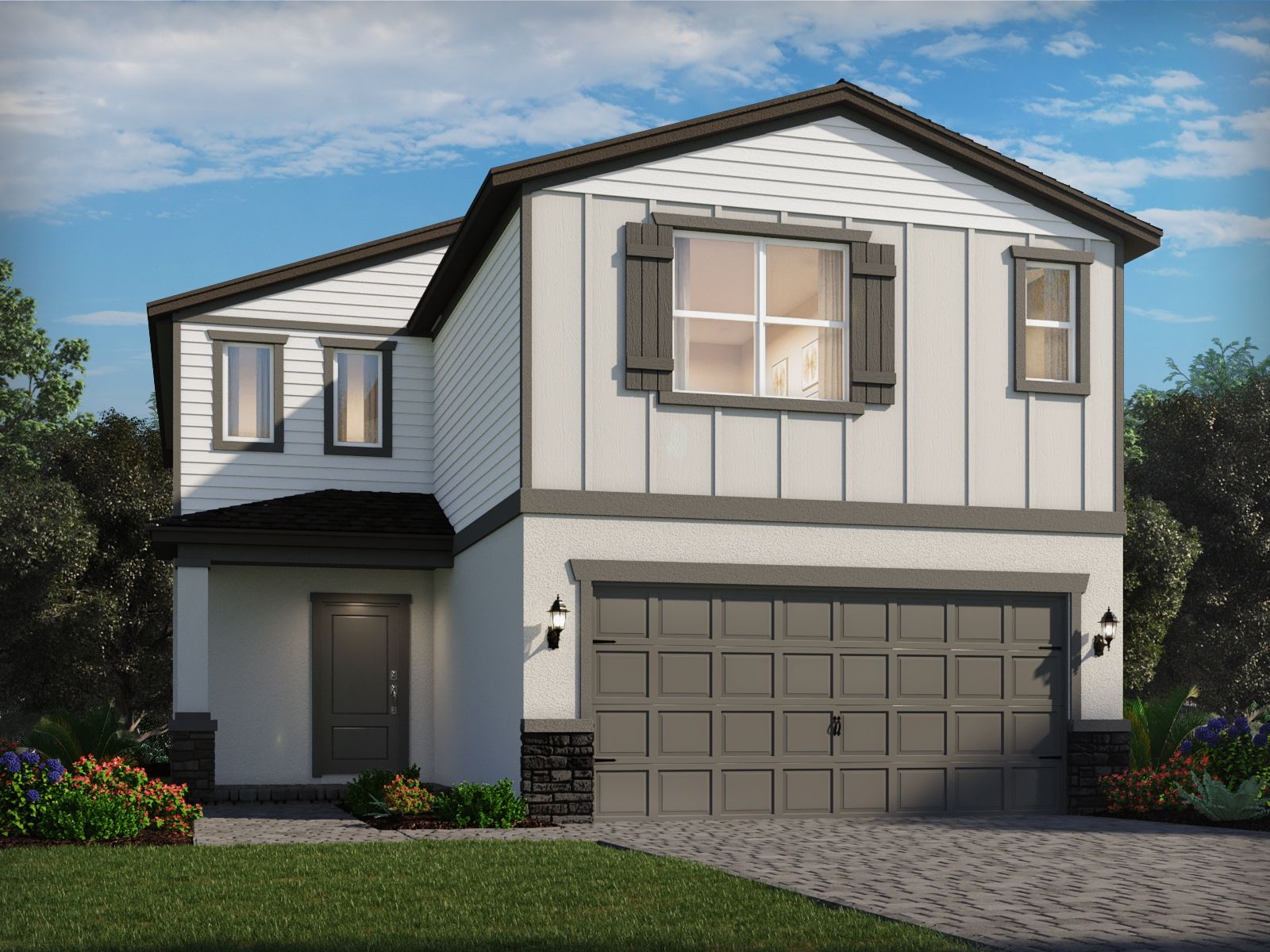 Exterior of the Zion floorplan at Terra Lago.