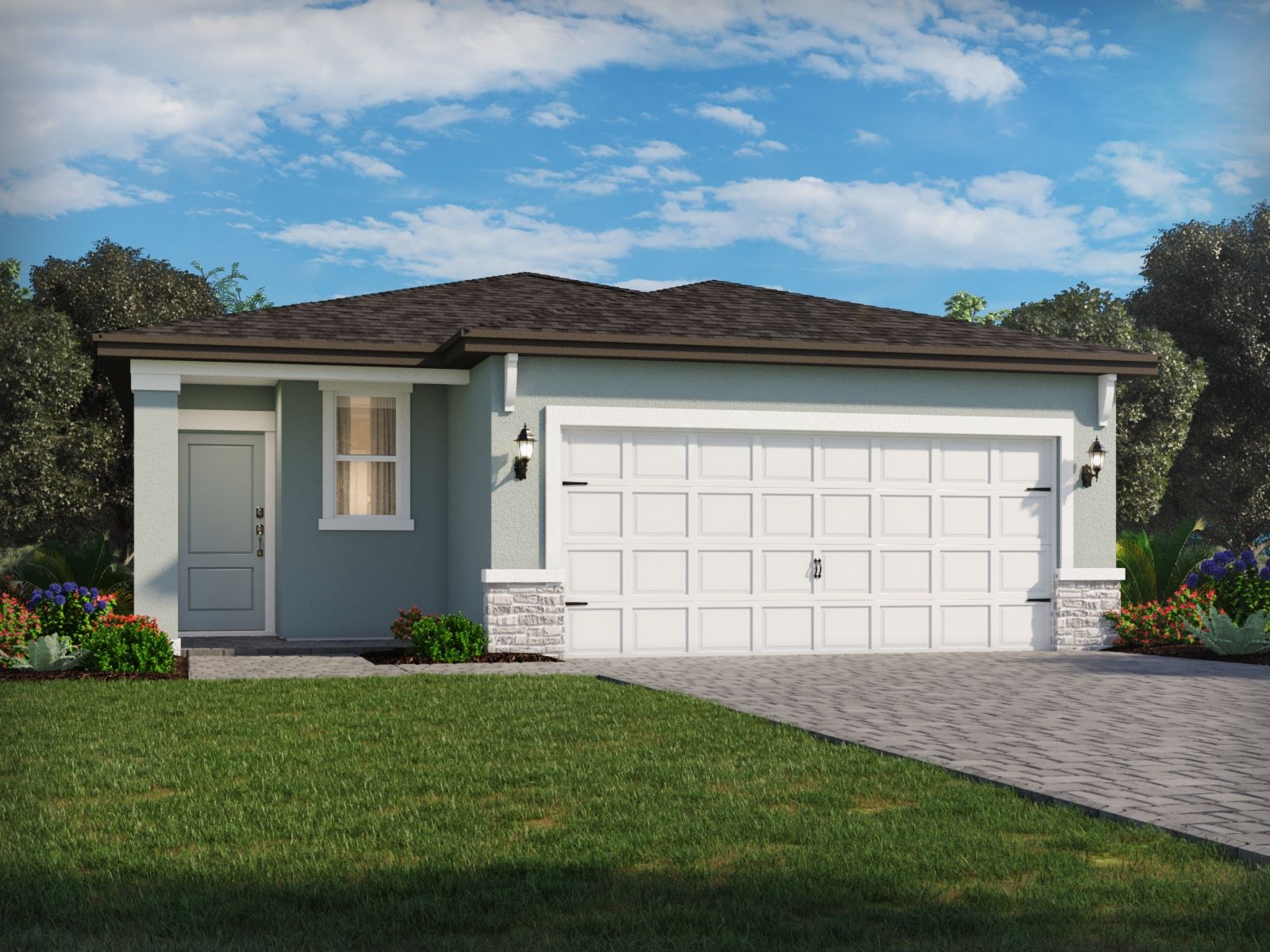 Exterior of the Canyon floorplan at Terra Lago.