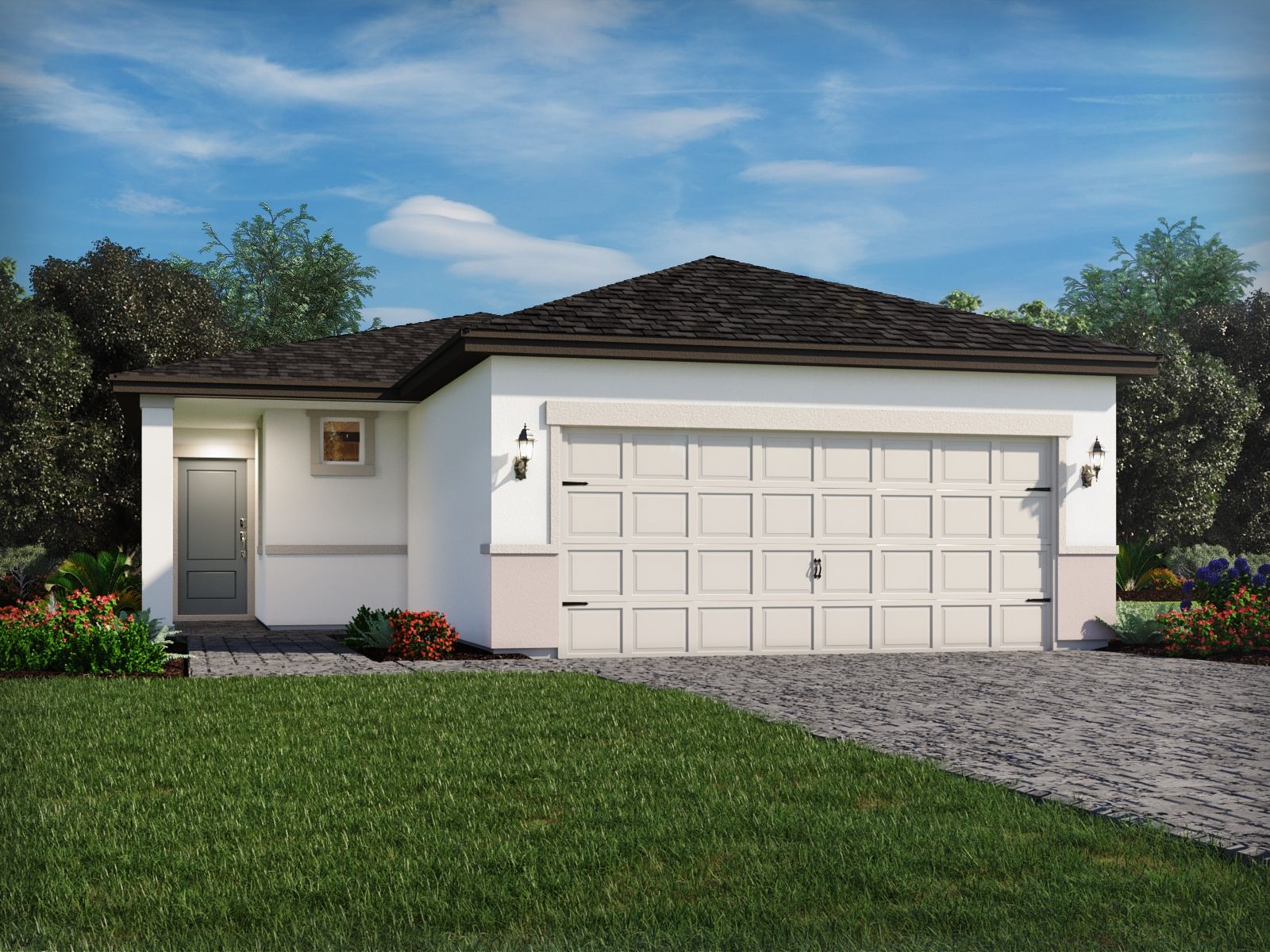Exterior of the Acadia floorplan at Terra Lago.