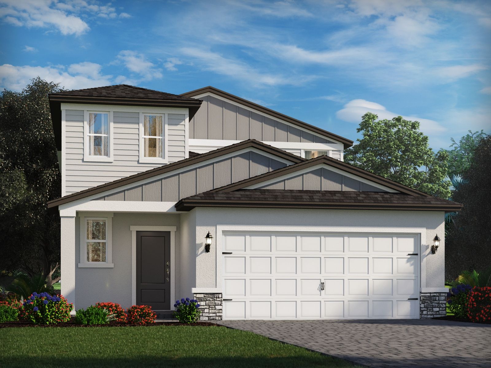Exterior of the Yellowstone floorplan at Terra Lago.