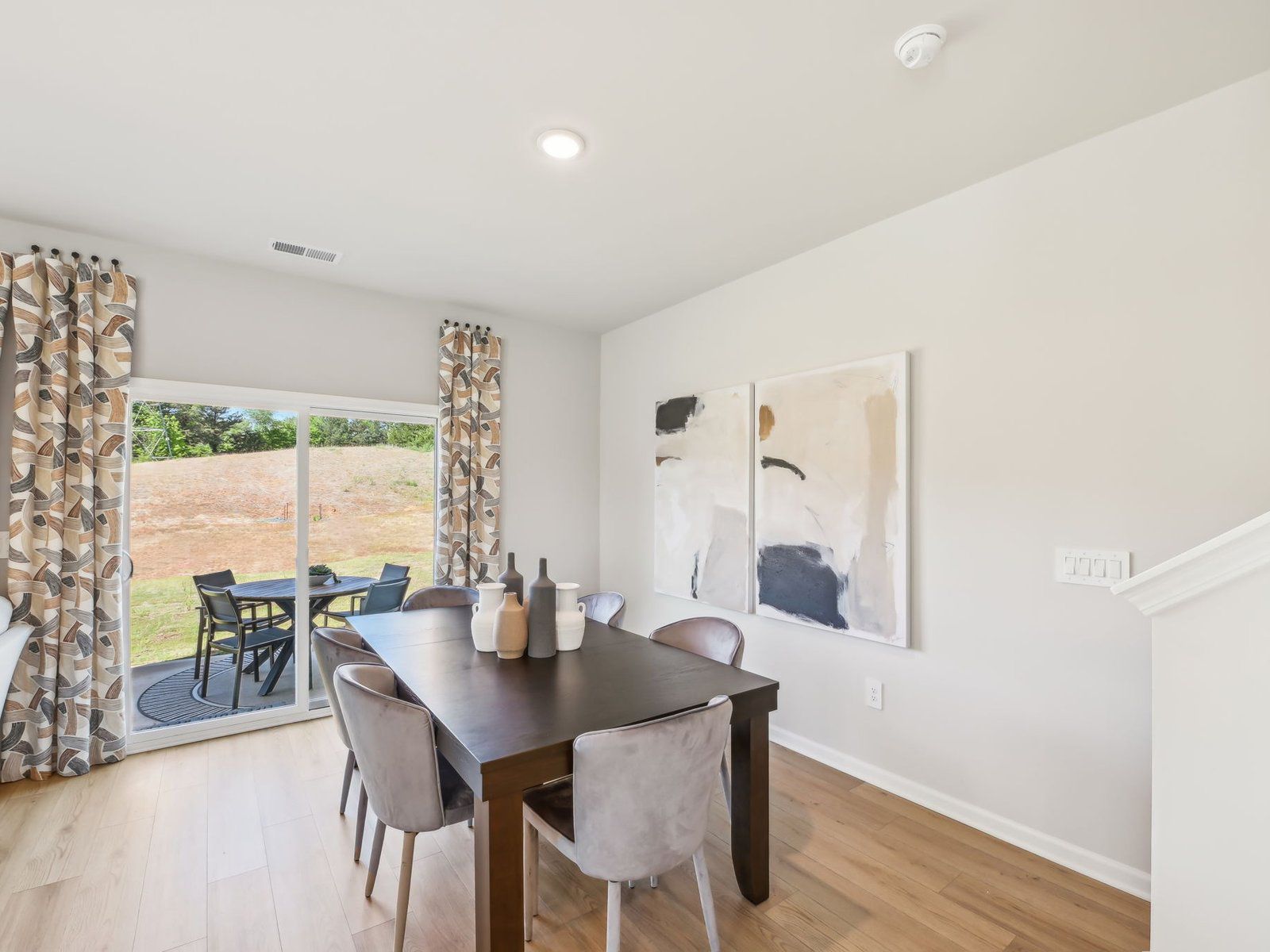 Easily host gatherings in the spacious dining area.