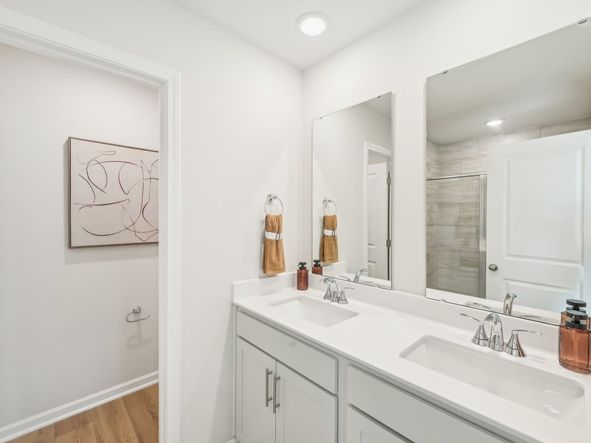 The spacious primary suite features a large walk-in closet and an ensuite bath.
