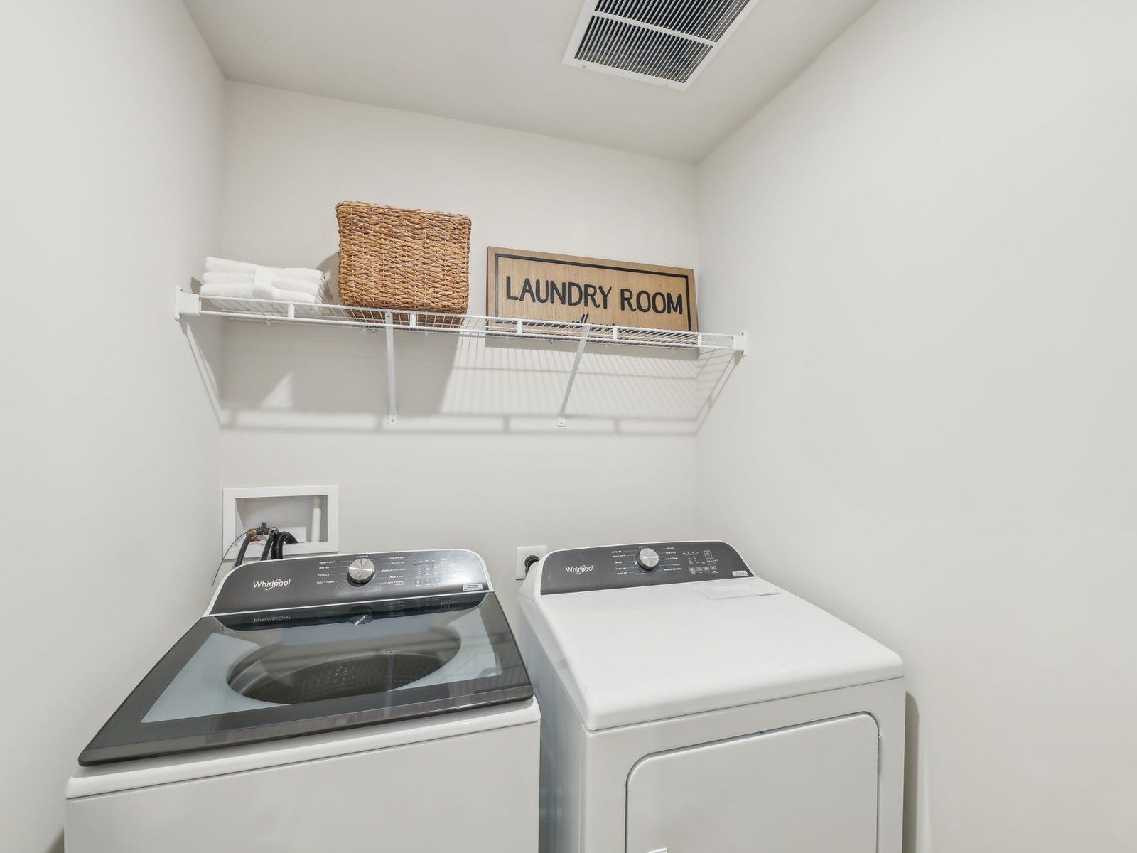 A dedicated laundry room simplifies the chore.