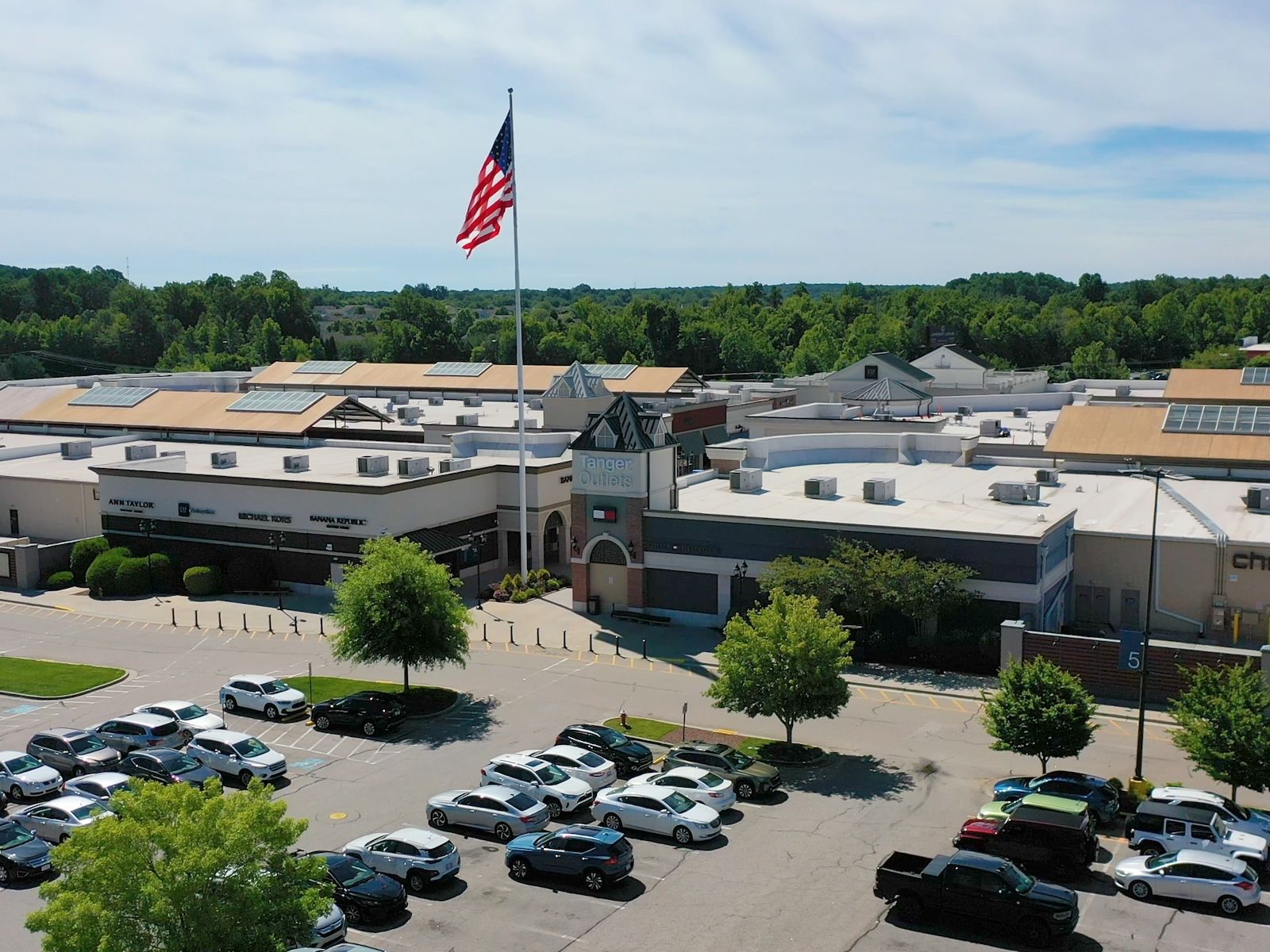 Right around the corner, Tanger Outlets offers a plethora of retail options to shop from.