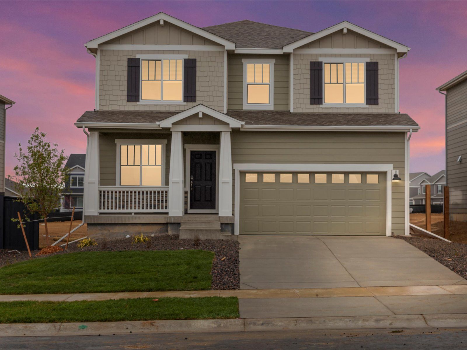 The Juniper floorplan image taken at a Meritage Homes community in Greeley, CO