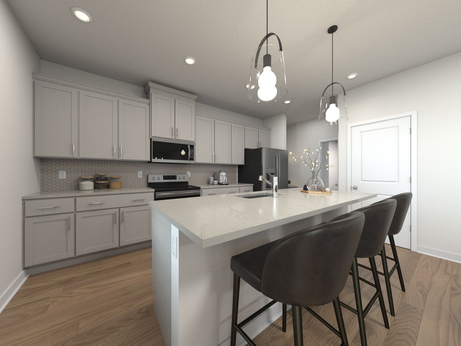 Skip takeout and prep dinner in the well-appointed kitchen.