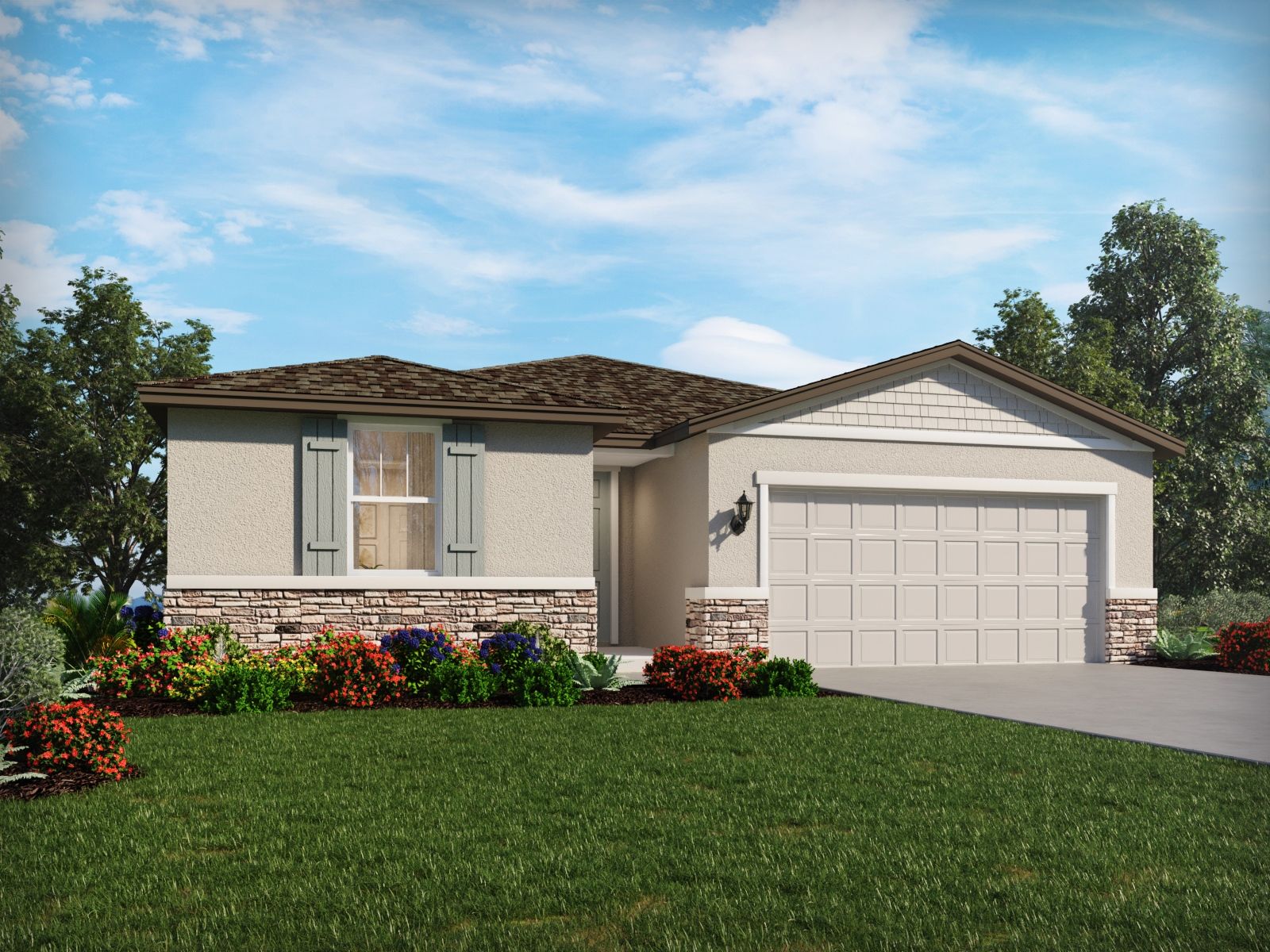 Rendering of the Hibiscus Floorplan Exterior.