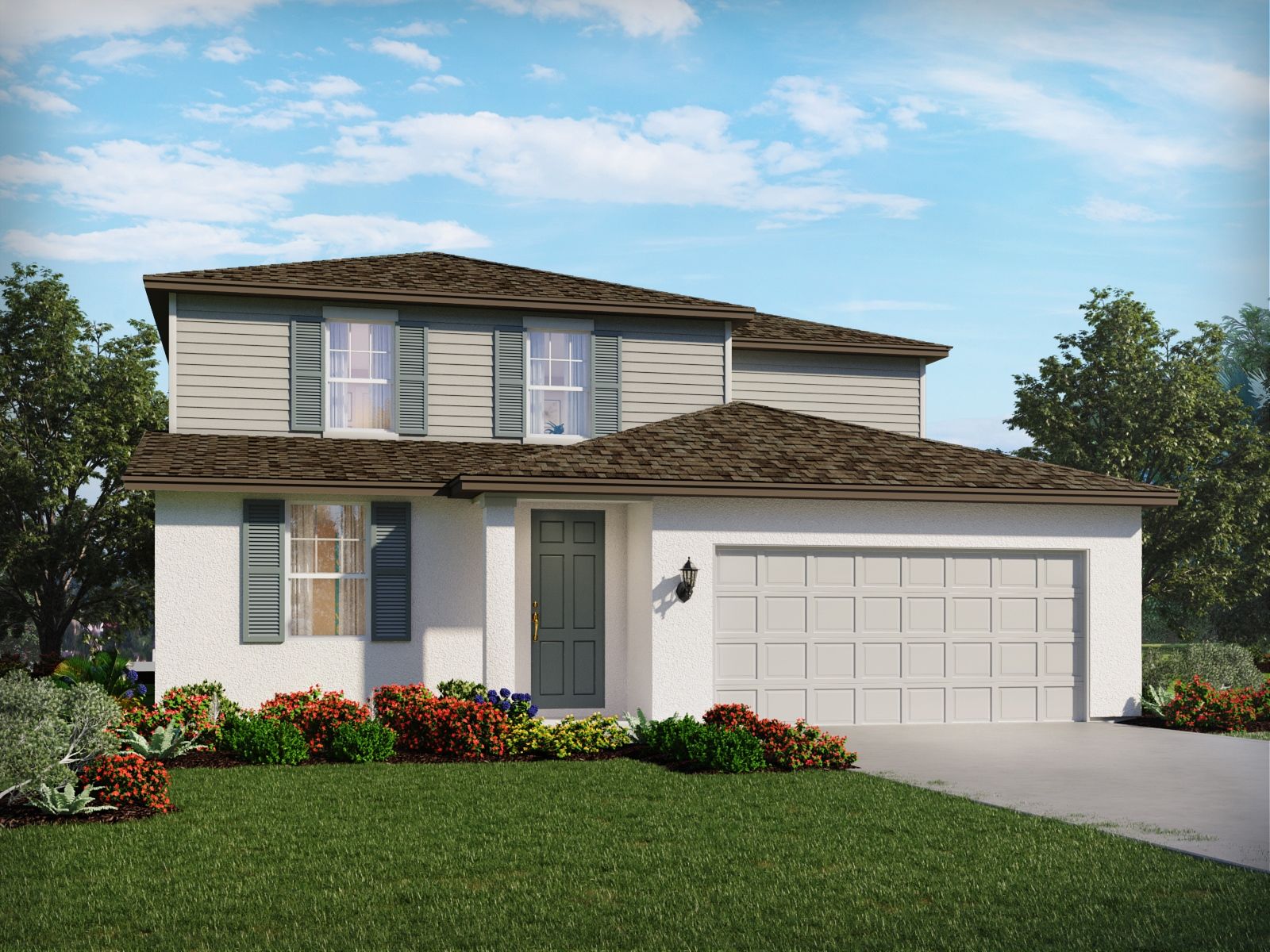 Rendering of the Orchid Floorplan Exterior.