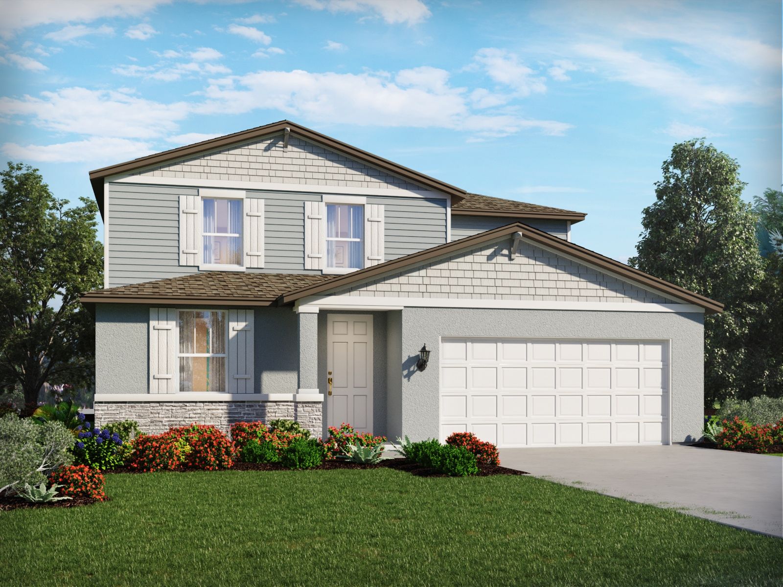 Rendering of the Orchid Floorplan Exterior.