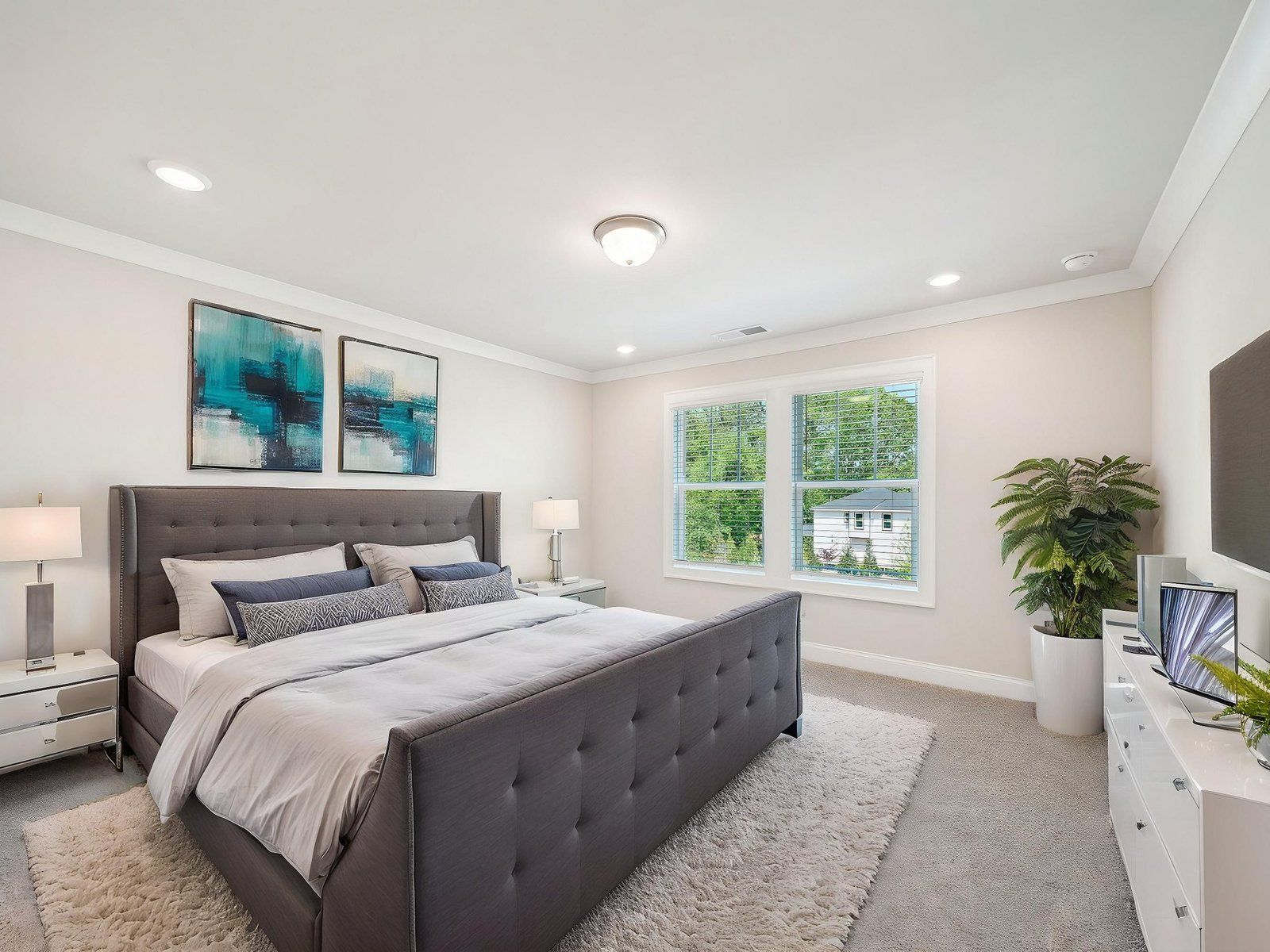 Primary Bedroom in the Oleander floorplan at a Meritage Homes community in Atlanta, GA.