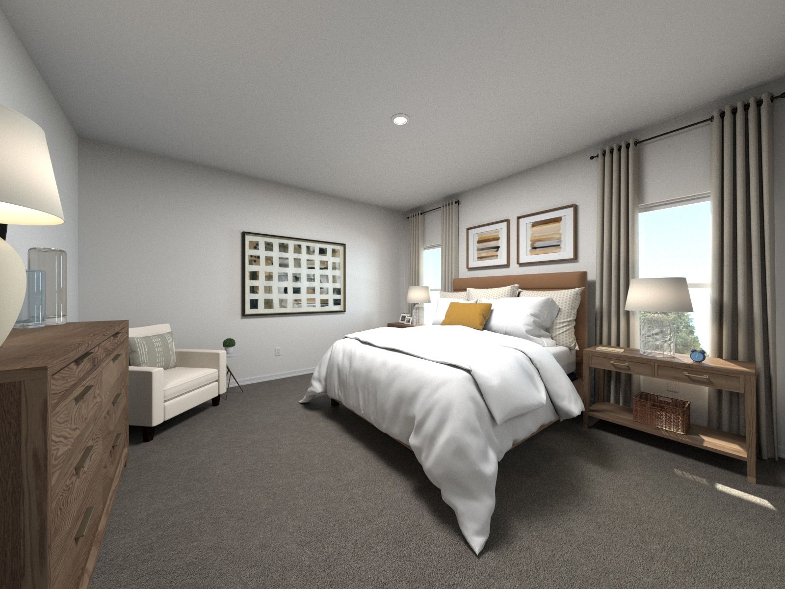 The primary suite offers a private retreat.