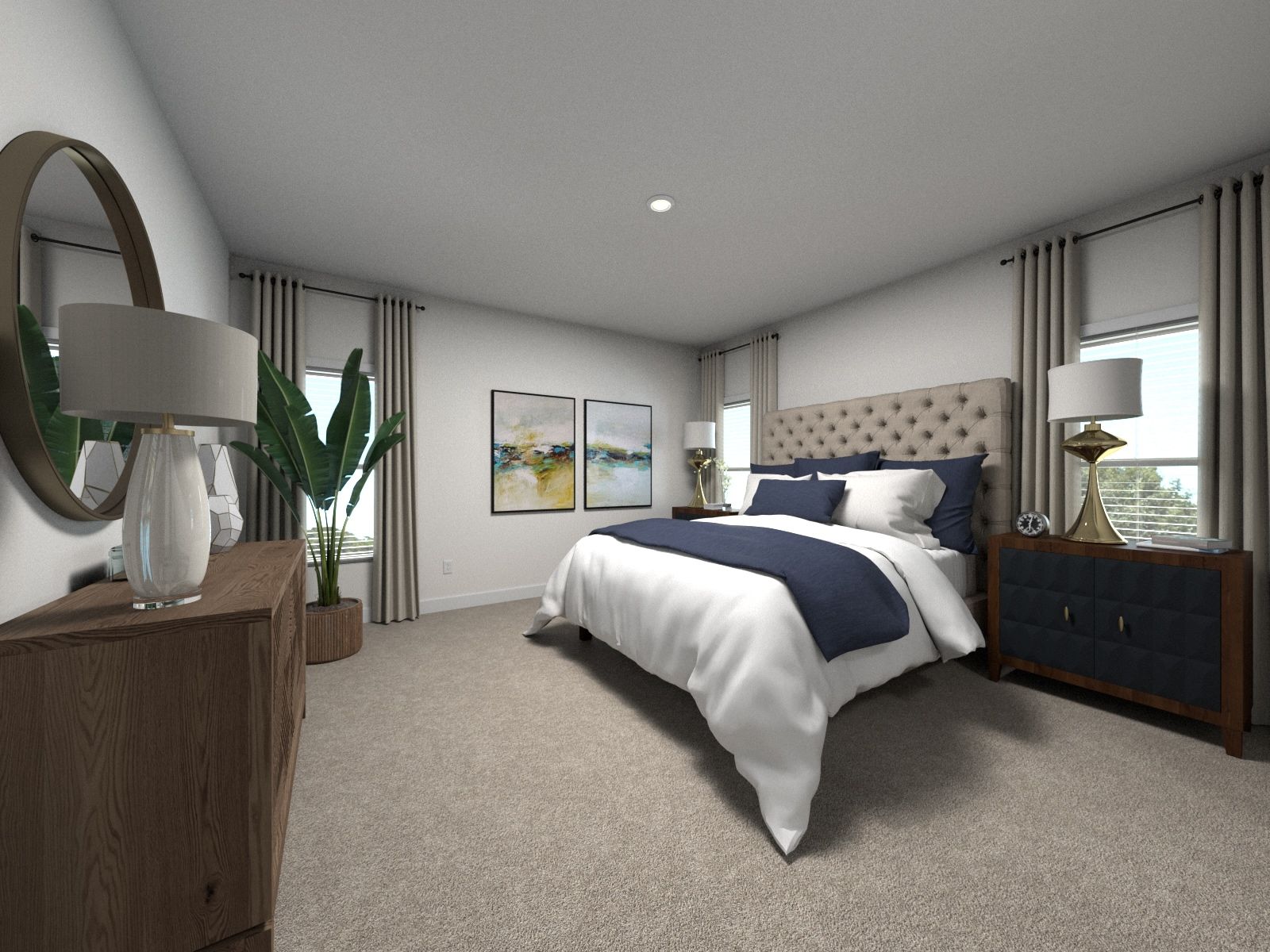 The primary bedroom offers a private retreat.