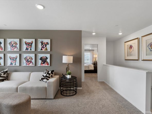 The Woodland floorplan modeled at Poudre Heights in Windsor, CO
