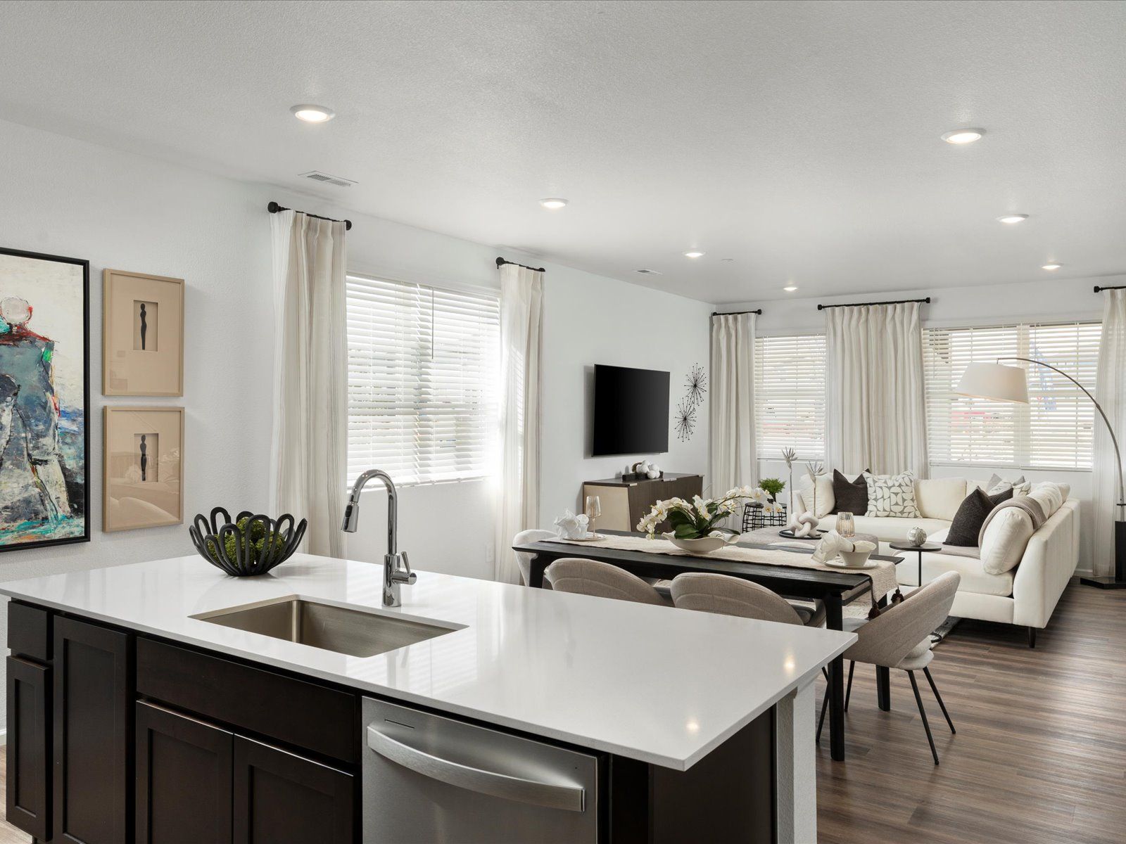 The Woodland floorplan modeled at Poudre Heights in Windsor, CO