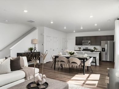 The Woodland floorplan modeled at Poudre Heights in Windsor, CO