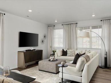 The Woodland floorplan modeled at Poudre Heights in Windsor, CO