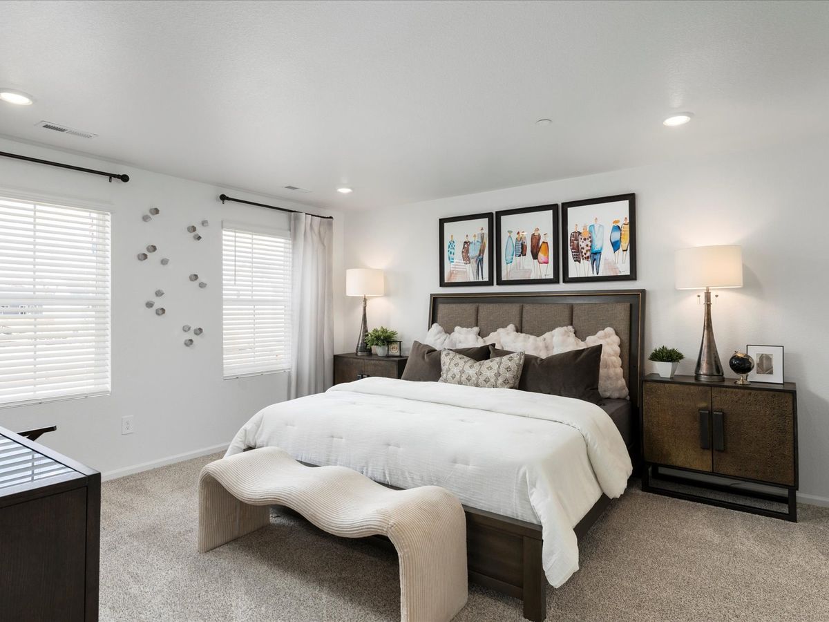 The Woodland floorplan modeled at Poudre Heights in Windsor, CO