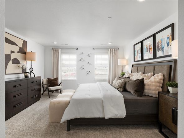 The Woodland floorplan modeled at Poudre Heights in Windsor, CO