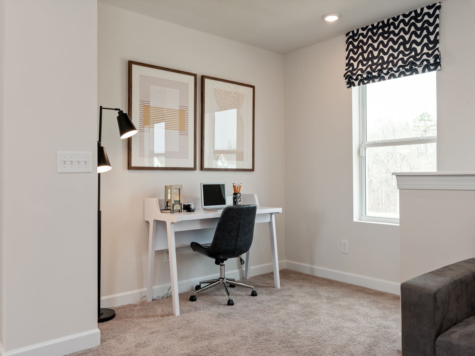 The loft offers the perfect amount of space for your home office.