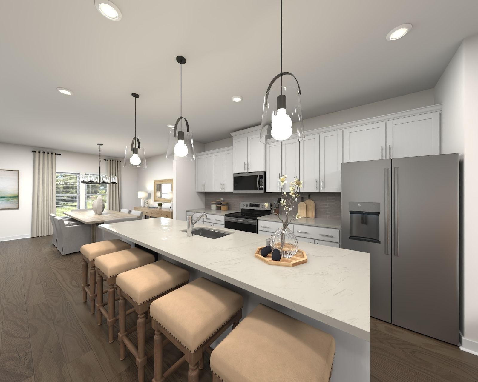 Skip takeout and prep dinner in the well-appointed kitchen.