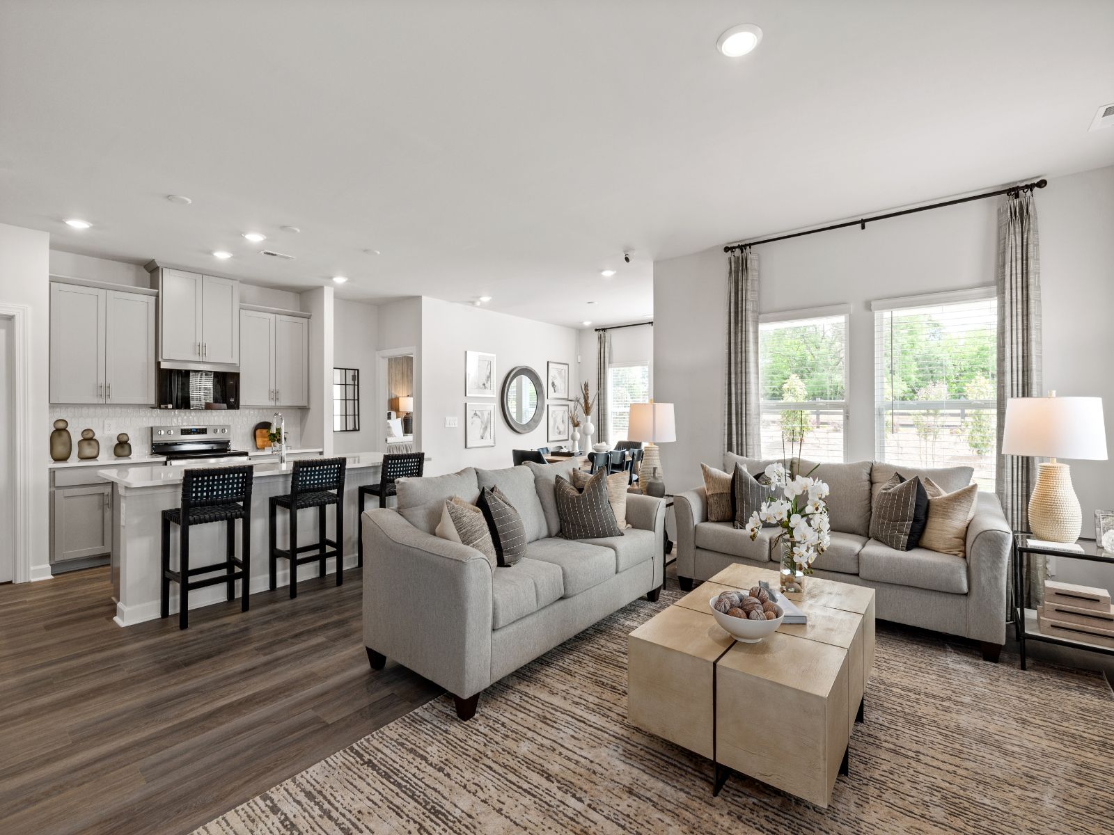 Watch movies or host game night in the great room.