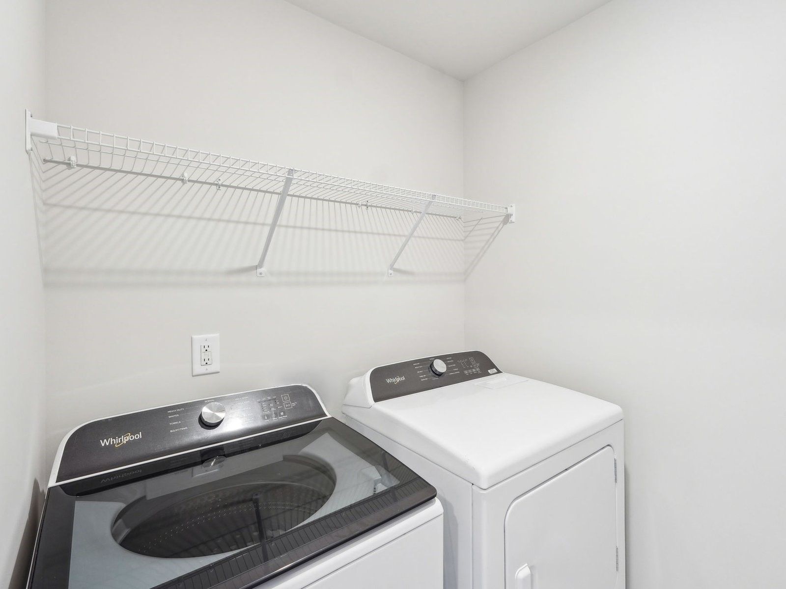 Laundry day is a breeze with room to sort and organize your clothes.