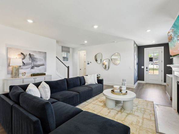 Spend family movie nights in the spacious great room.