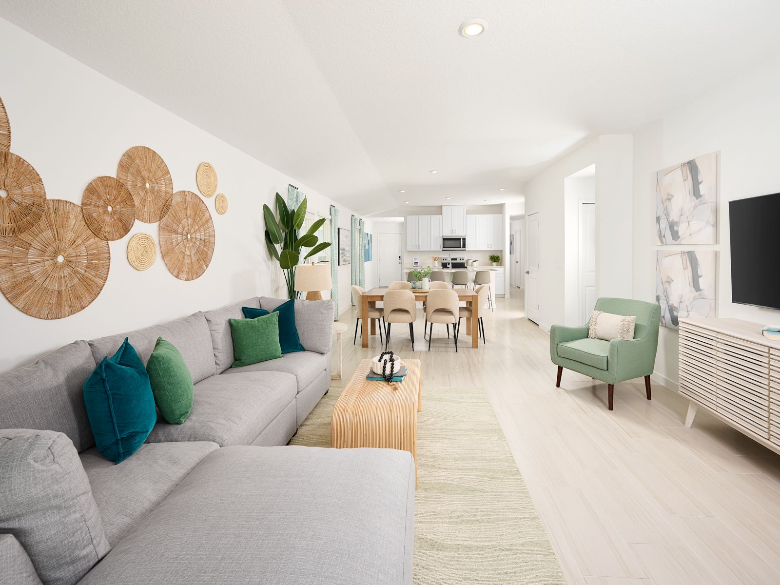 The Acadia floorplan modeled at Flagler Village.