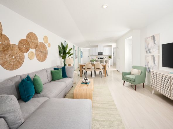 The Acadia floorplan modeled at Flagler Village.