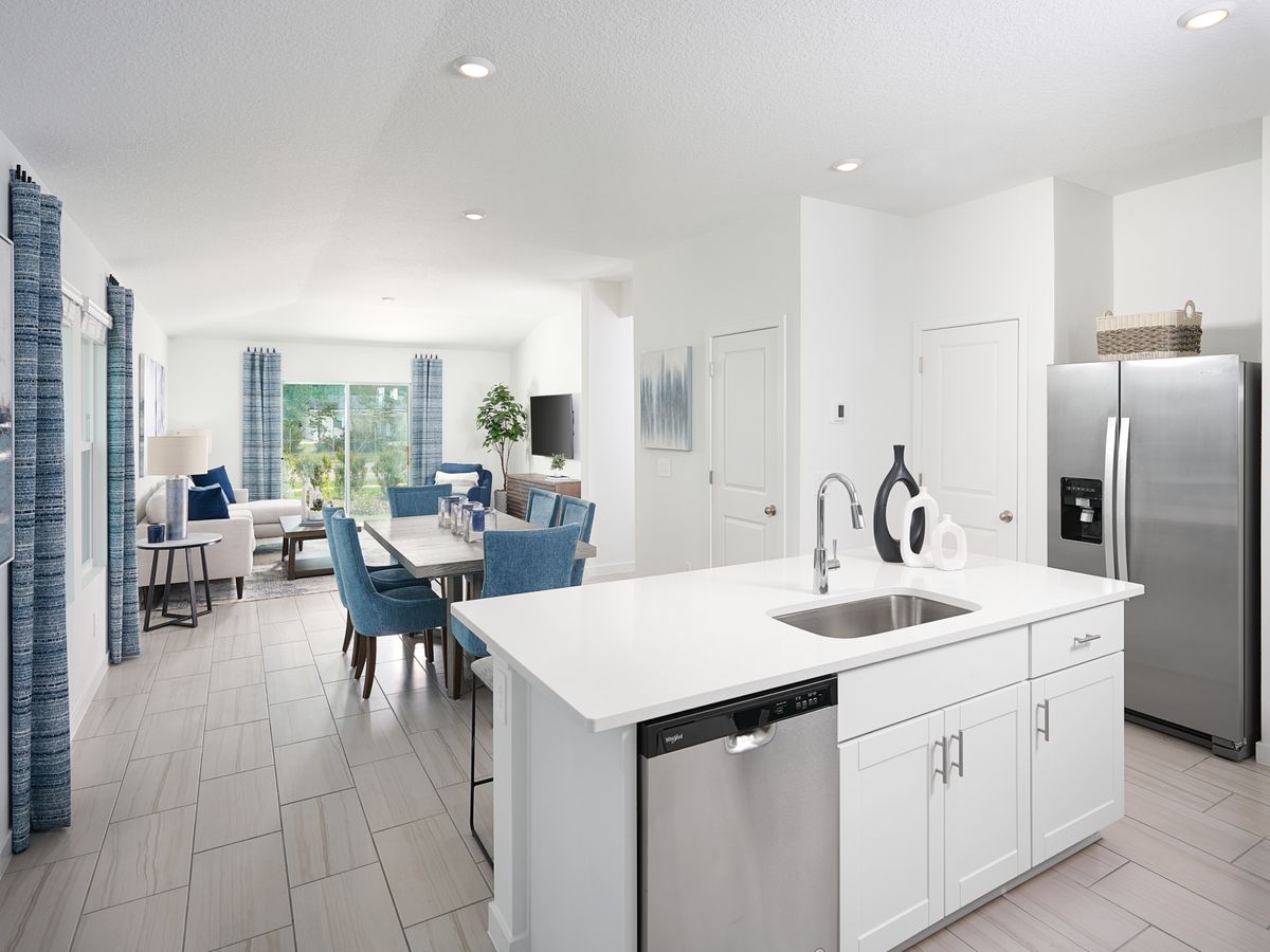 Greatroom of the Acadia modeled at Kings Preserve