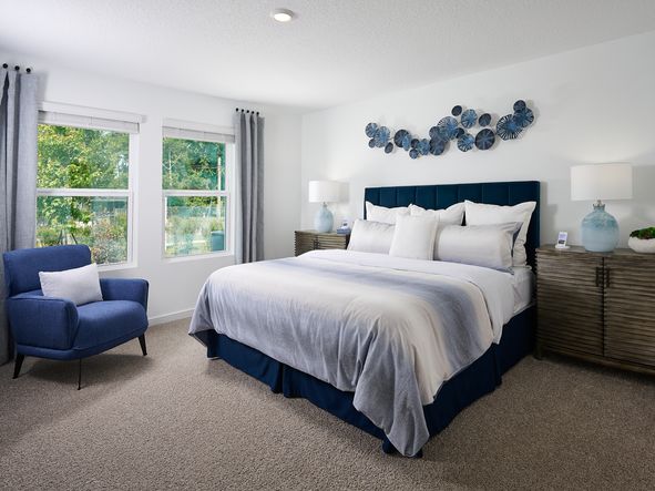 The Acadia floorplan modeled at Kings Preserve.