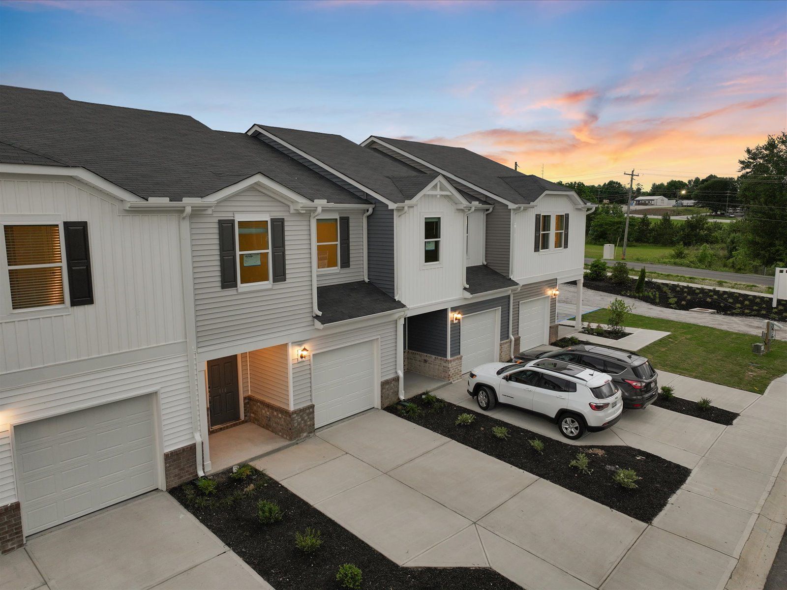 Welcome home to the Amber floorplan modeled at Valentine Townes in Greer, SC.