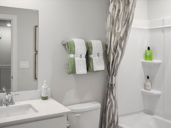 Welcome home to the Amber floorplan modeled at Valentine Townes in Greer, SC.
