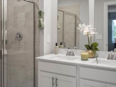 Welcome home to the Amber floorplan modeled at Valentine Townes in Greer, SC.