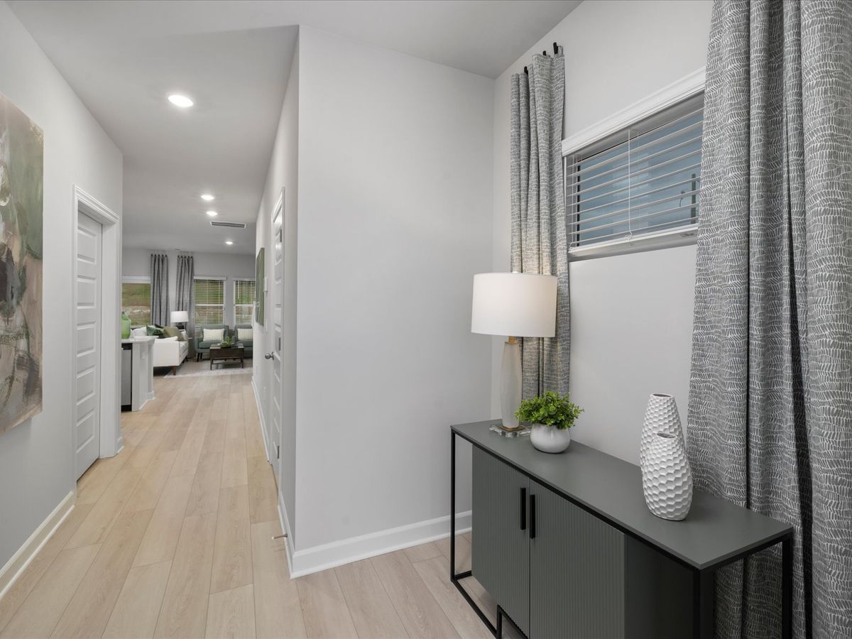 Welcome home to the Amber floorplan modeled at Valentine Townes in Greer, SC.