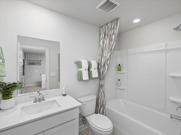 Welcome home to the Amber floorplan modeled at Valentine Townes in Greer, SC.