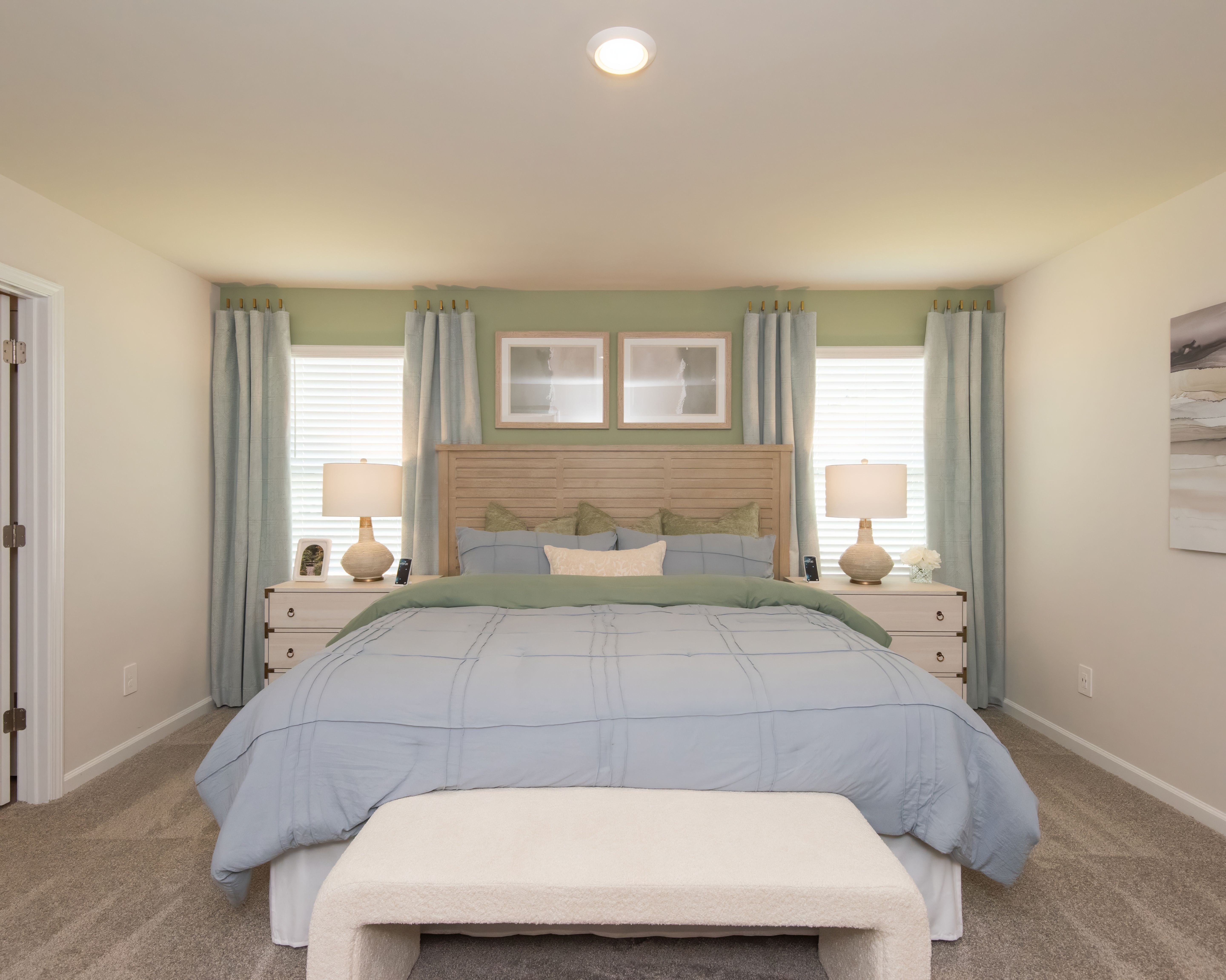 Unwind in this peaceful and spacious primary suite.