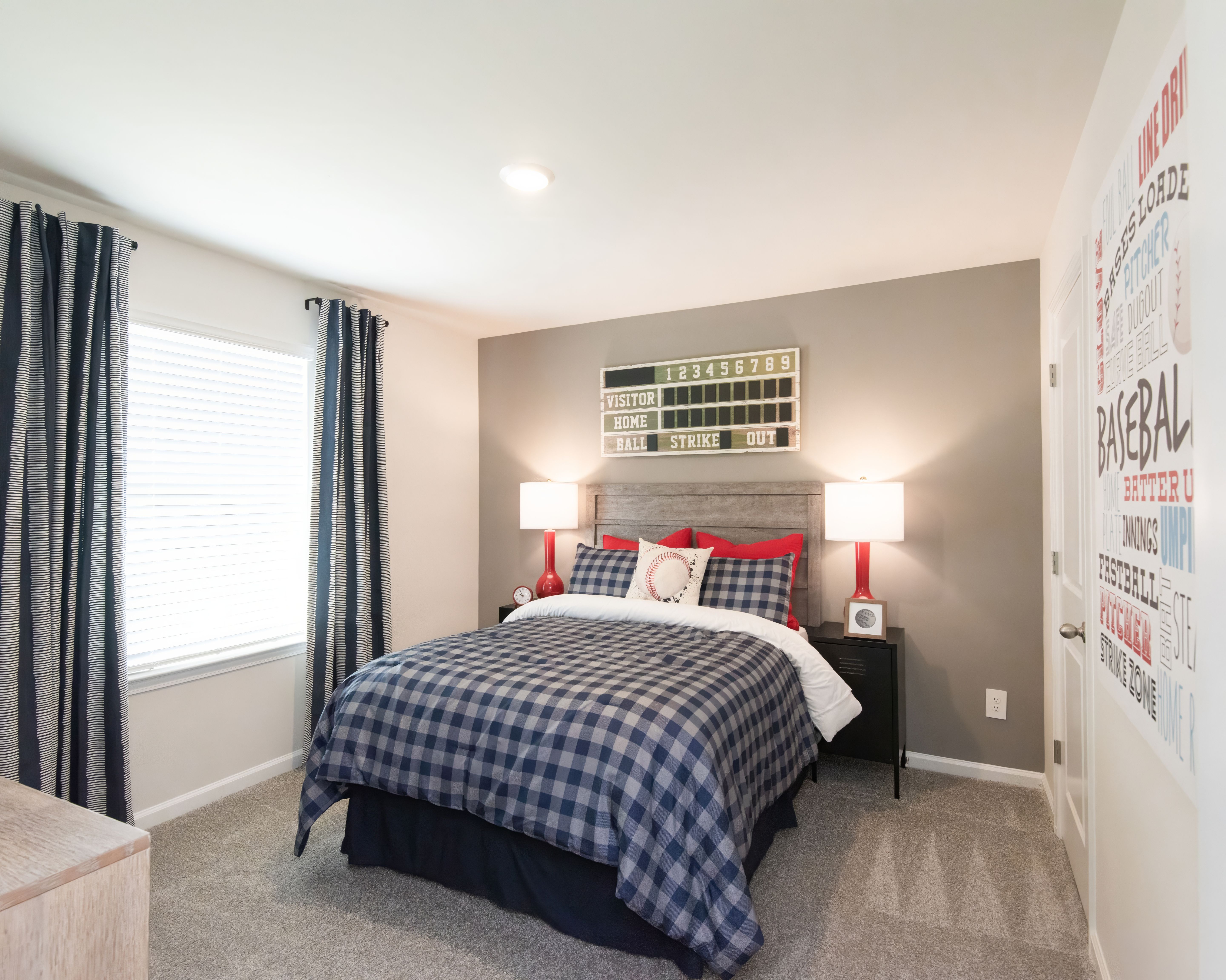 The Roswell floorplan features three secondary bedrooms.