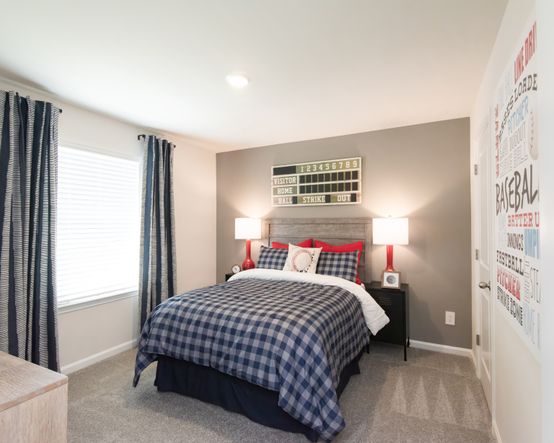 The Roswell floorplan features three secondary bedrooms.