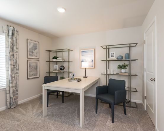 The Oakland model features two secondary bedrooms.