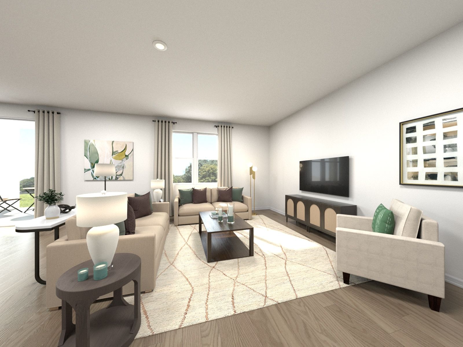 Rendering of the Roma Living Room