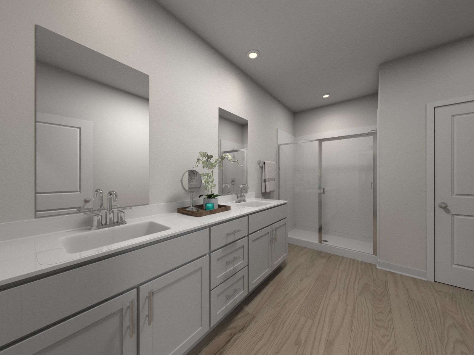 Primary Bathroom in the Manchester floorplan at Meritage Homes community.