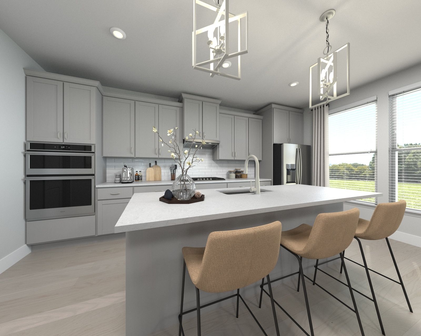 Skip takeout and prep dinner in the well-appointed kitchen.
