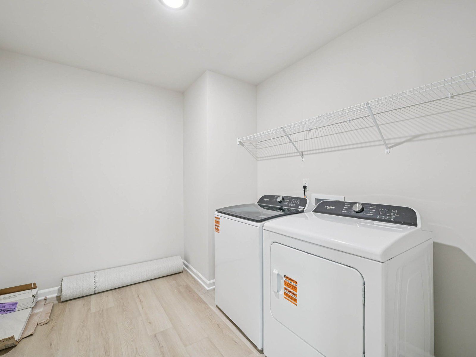 Laundry room in the Johnson floorplan at Cadence Meadows in Zebulon, NC.